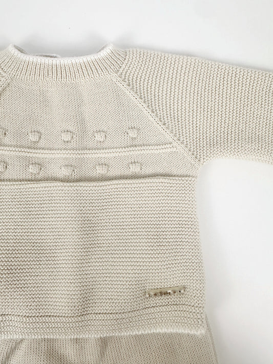 Set 3 piezas beige para recien nacido