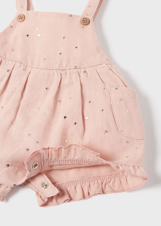 Conjunto overall oro rosa