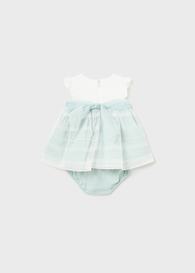 Vestido lino aqua