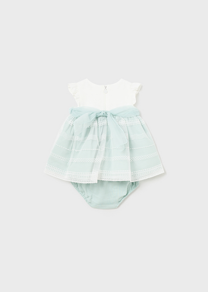 Vestido lino aqua