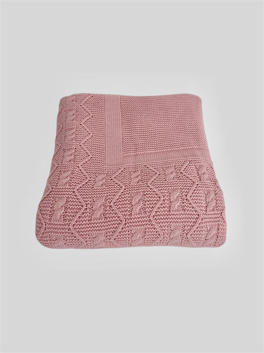 Manta rosa empolvado