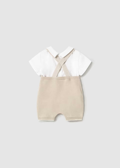 Conjunto 2 piezas tricot beige