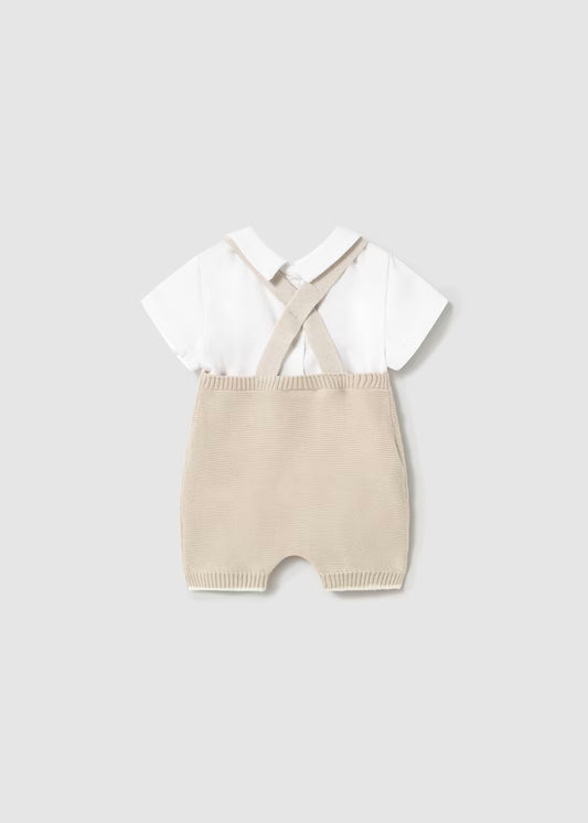 Conjunto 2 piezas tricot beige