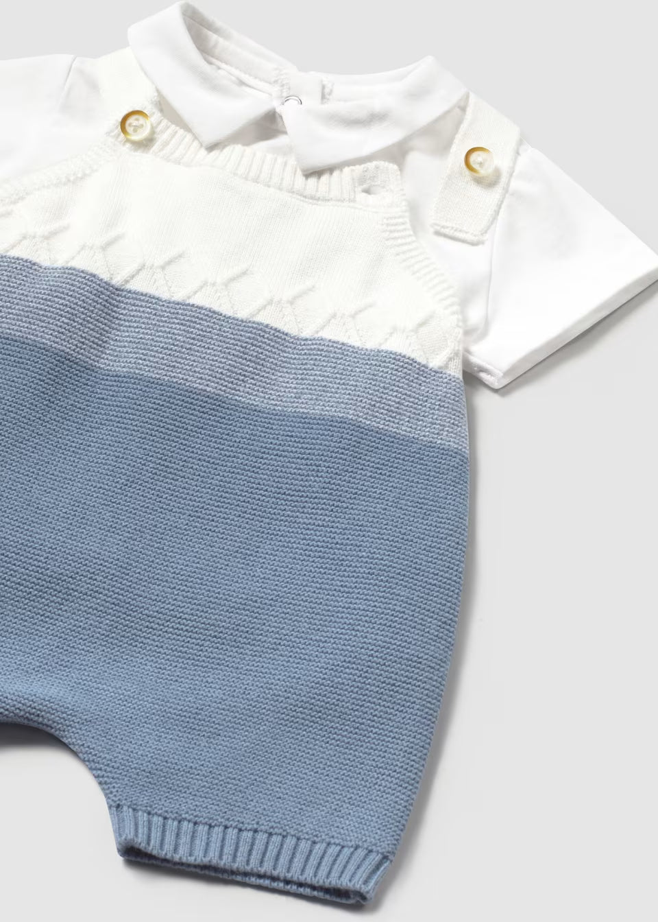 Conjunto 2 piezas tricot azul