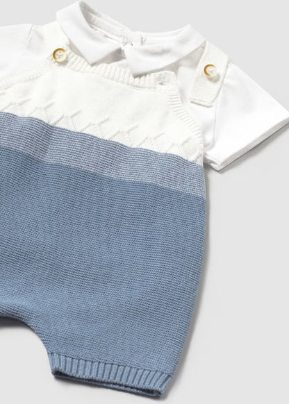 Conjunto 2 piezas tricot azul