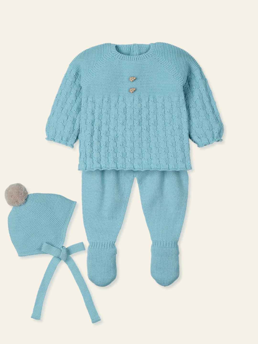 Set 3 piezas aqua para recien nacido