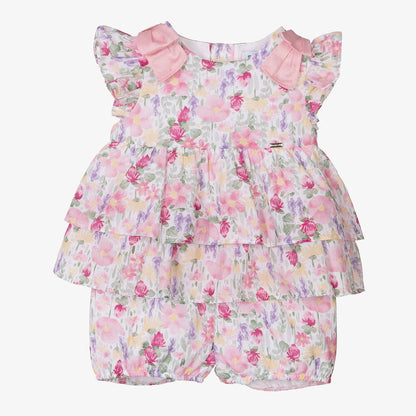 Conjunto 2 piezas floral